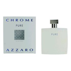 Chrome Pure by Azzaro, 3.4 oz Eau De Toilette Spray for Men