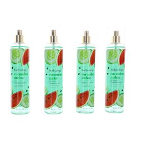 Cucumber Melon by Bodycology, 4 Pack 8 oz Fragrance Mist for Women