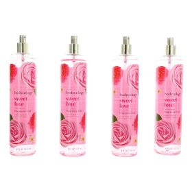 Sweet Love by Bodycology, 4 Pack 8 oz Fragrance Mist for Women