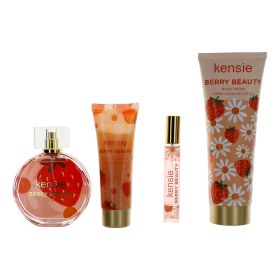 Kensie Berry Beauty by Kensie, 4 Piece Gift Set for Women