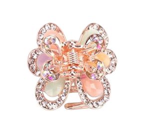 2 Pcs Rhinestone Hair Claw Clips Small Jaw Clips Bling Hair Clamp, Butterfly-7