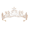 Vofler Gold Tiara Headband Headpiece Crystal Rhinestone Hair Jewelry