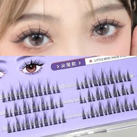 3D Faux Mink Lashes Tapered Natural Long False Eyelashes Individual Eyelash Natural Thick Lashes Eyelash Extension for Makeup (Color: B7232-54pcs)