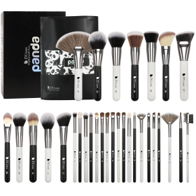 DUcare Professional Makeup Brush Set 10-32Pc Brushes Makeup Kit Synthetic Hair Foundation Power Eyeshadows Blending Beauty Tools (Handle Color: DF3142 - (31Pcs))