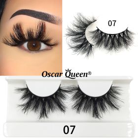 25 MM Mink False Eyelashes Wholesale Items For Business Natural Fluffy Mink Lashes Box Package Bulk Lash Extension Supplies (Color: 7, Length: 3 Pairs)