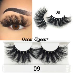 25 MM Mink False Eyelashes Wholesale Items For Business Natural Fluffy Mink Lashes Box Package Bulk Lash Extension Supplies (Color: 9, Length: 3 Pairs)