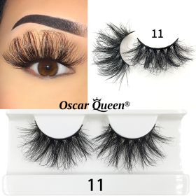 25 MM Mink False Eyelashes Wholesale Items For Business Natural Fluffy Mink Lashes Box Package Bulk Lash Extension Supplies (Color: 11, Length: 5 Pairs)