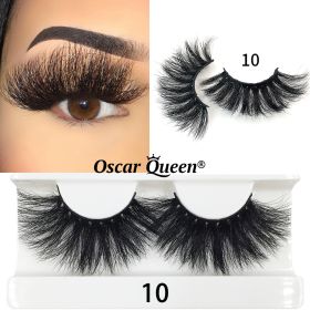 25 MM Mink False Eyelashes Wholesale Items For Business Natural Fluffy Mink Lashes Box Package Bulk Lash Extension Supplies (Color: 10, Length: 5 Pairs)