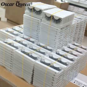 25 MM Mink False Eyelashes Wholesale Items For Business Natural Fluffy Mink Lashes Box Package Bulk Lash Extension Supplies (Color: Mix Style, Length: 5 Pairs)