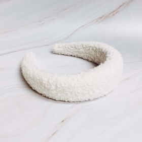 Teddy Cozy Headband (Color: White)